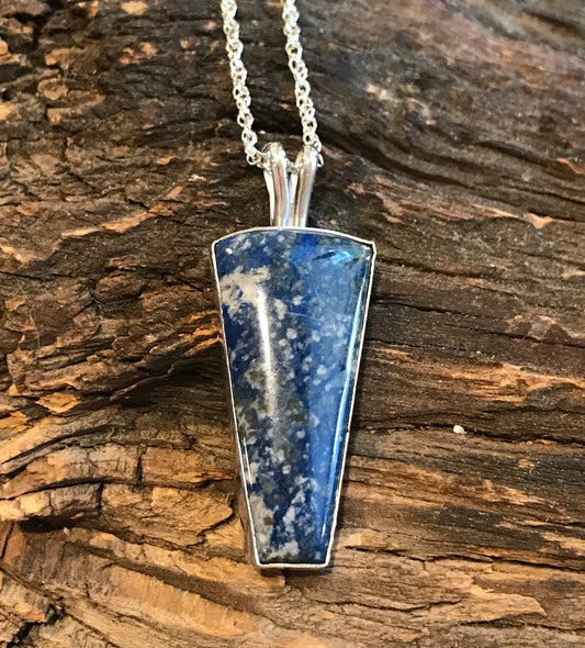 Chilean Lapis Lazuli and Sterling Necklace