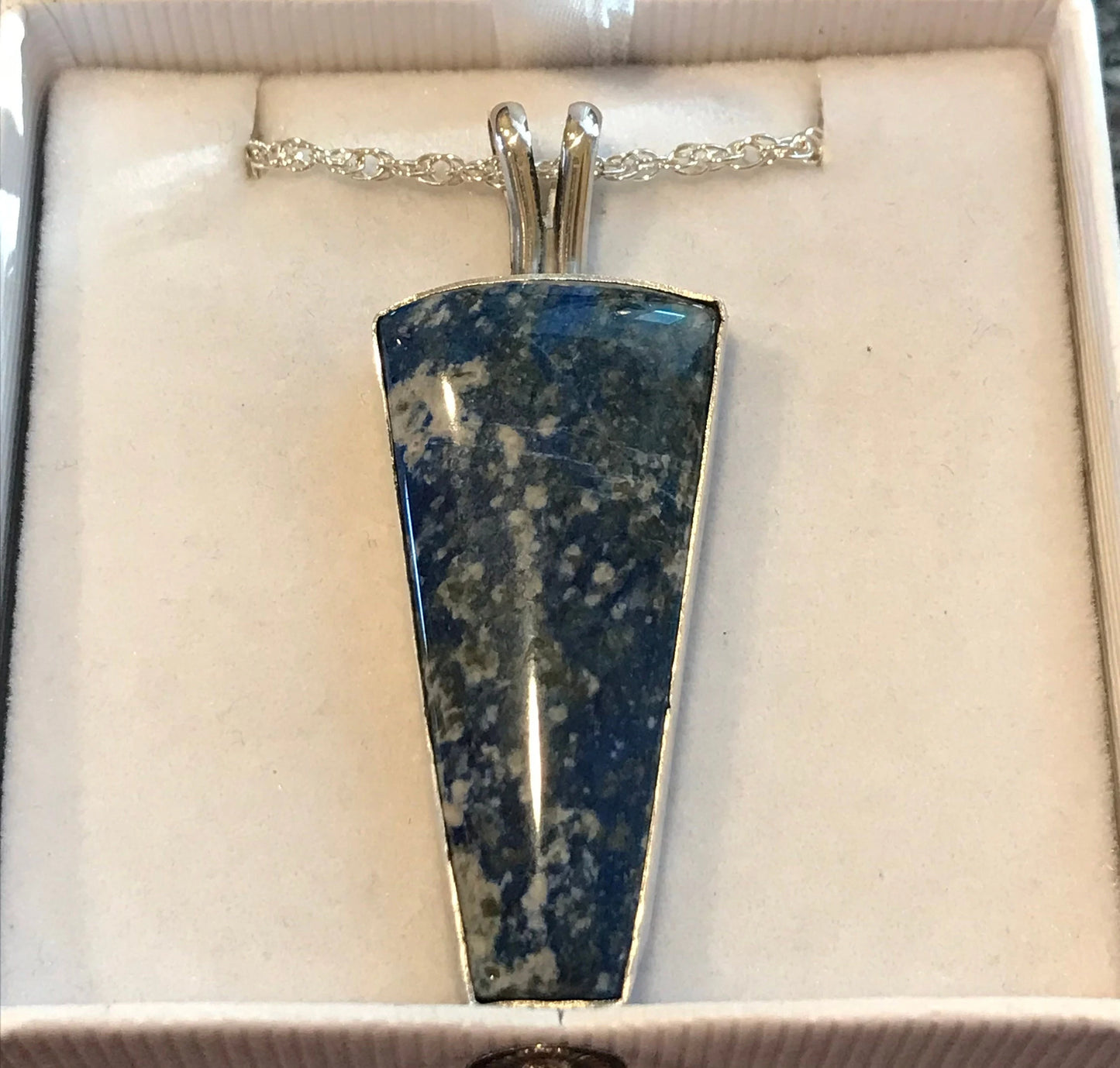 Chilean Lapis Lazuli and Sterling Necklace